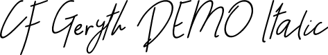 CF Geryth DEMO Italic