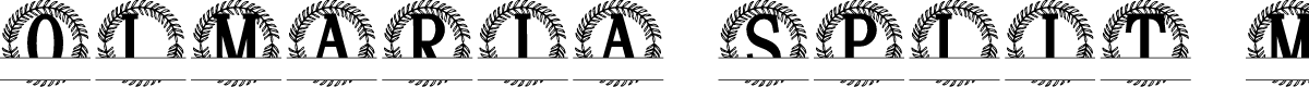Olmaria Split Monogram