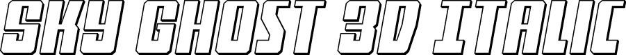 Sky Ghost 3D Italic
