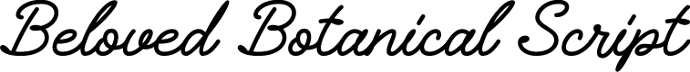 Beloved Botanical Script Demo R
