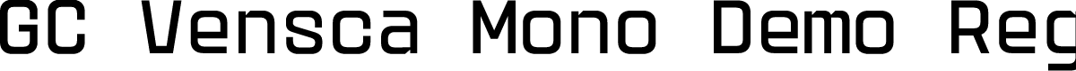 GC Vensca Mono Demo Regular