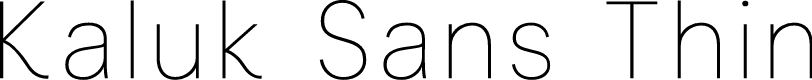 Kaluk Sans Demo Thin