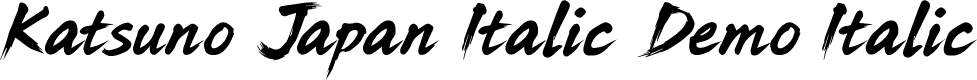 Katsuno Japan Italic Demo Italic
