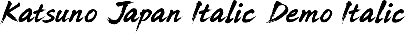 Katsuno Japan Italic Demo Italic