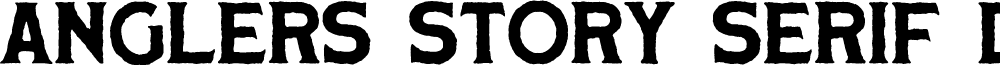 Anglers Story Serif Demo