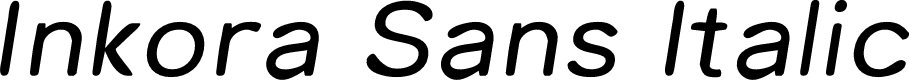 Inkora Sans Demo Italic