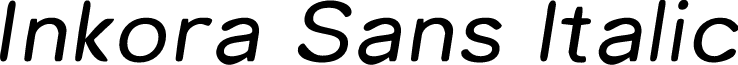 Inkora Sans Demo Italic