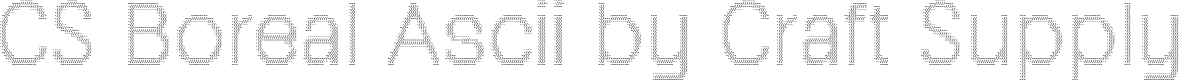 CS Boreal Ascii Regular Demo