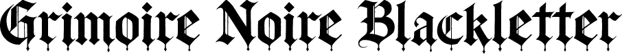 Grimoire Noire Blackletter