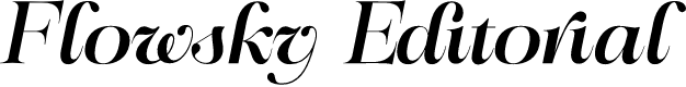 Flowsky Editorial Italic