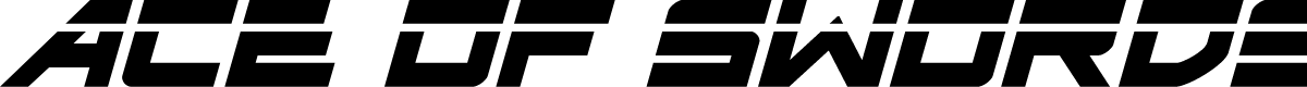 Ace of Swords Laser Italic