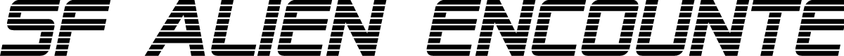 SF Alien Encounters Italic