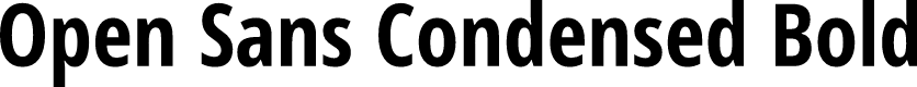 Open Sans Condensed Bold