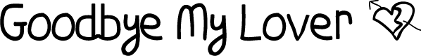 Goodbye My Lover