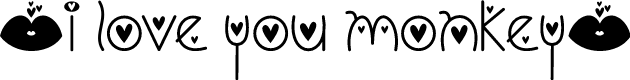 I Love You Monkey (Hearted)