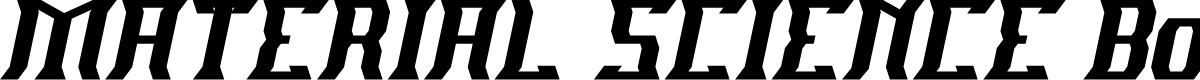 MATERIAL SCIENCE Bold Italic