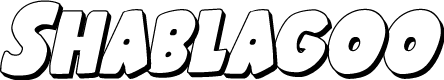 Shablagoo 3D Italic