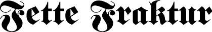 FetteFraktur
