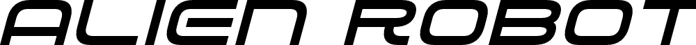 Alien Robot Italic
