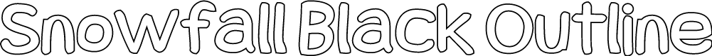 Snowfall Black Outline