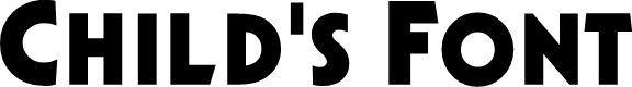 Child's Font