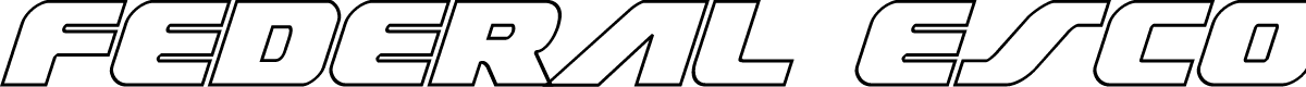 Federal Escort Outline Italic