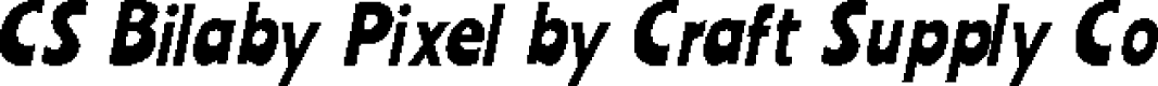 CS Bilaby Pixel Regular Demo