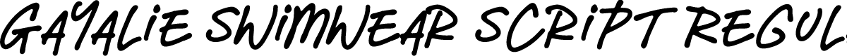 Gayalie Swimwear Script Regular