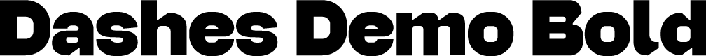 Dashes Demo Bold