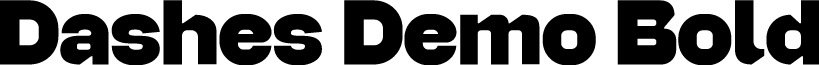 Dashes Demo Bold