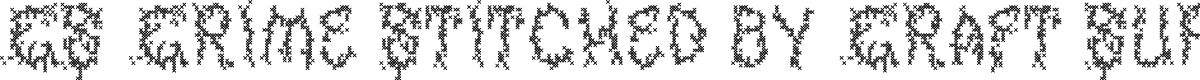 CS Crime Stitched Regular Demo
