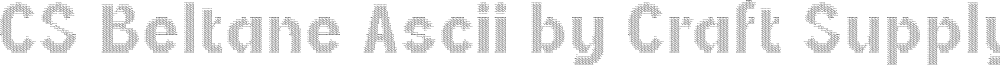 CS Beltane Ascii Regular Demo