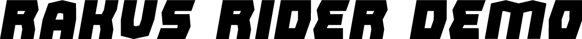 Rakus Rider Demo