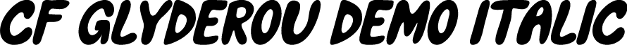 CF Glyderou DEMO Italic