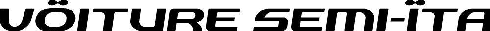 vOiture Semi-Italic