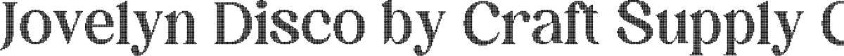 JovelynDisco-Regular Demo