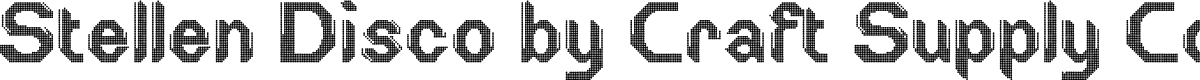 StellenDisco-Regular Demo