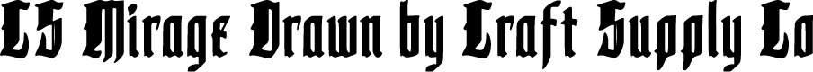 CSMirageDrawn-Regular Demo