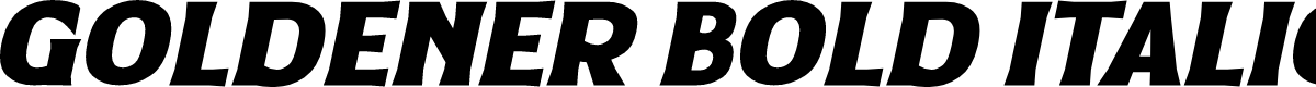 Goldener Bold Italic