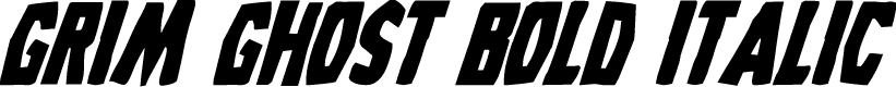 Grim Ghost Bold Italic
