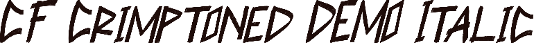 CF Crimptoned DEMO Italic