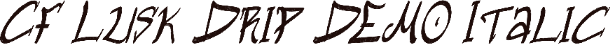 CF Lusk Drip DEMO Italic