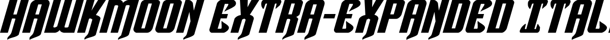 Hawkmoon Extra-expanded Italic