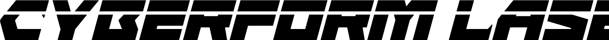 Cyberform Laser Italic