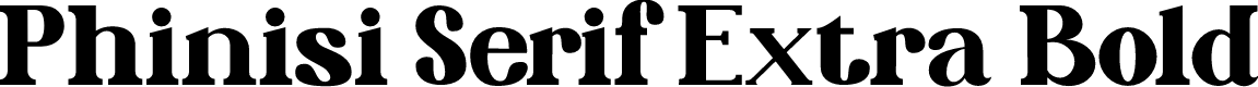 Phinisi Serif Extra Bold