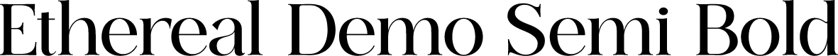 Ethereal Demo Semi Bold