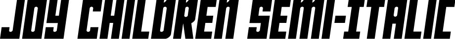 Joy Children Semi-Italic