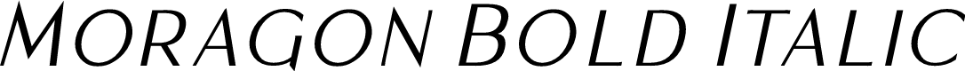 Moragon Bold Italic