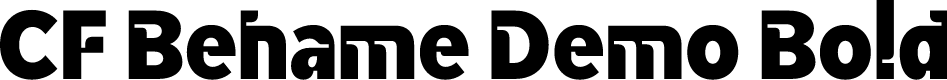 CF Behame Demo Bold