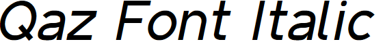 Qaz Italic
